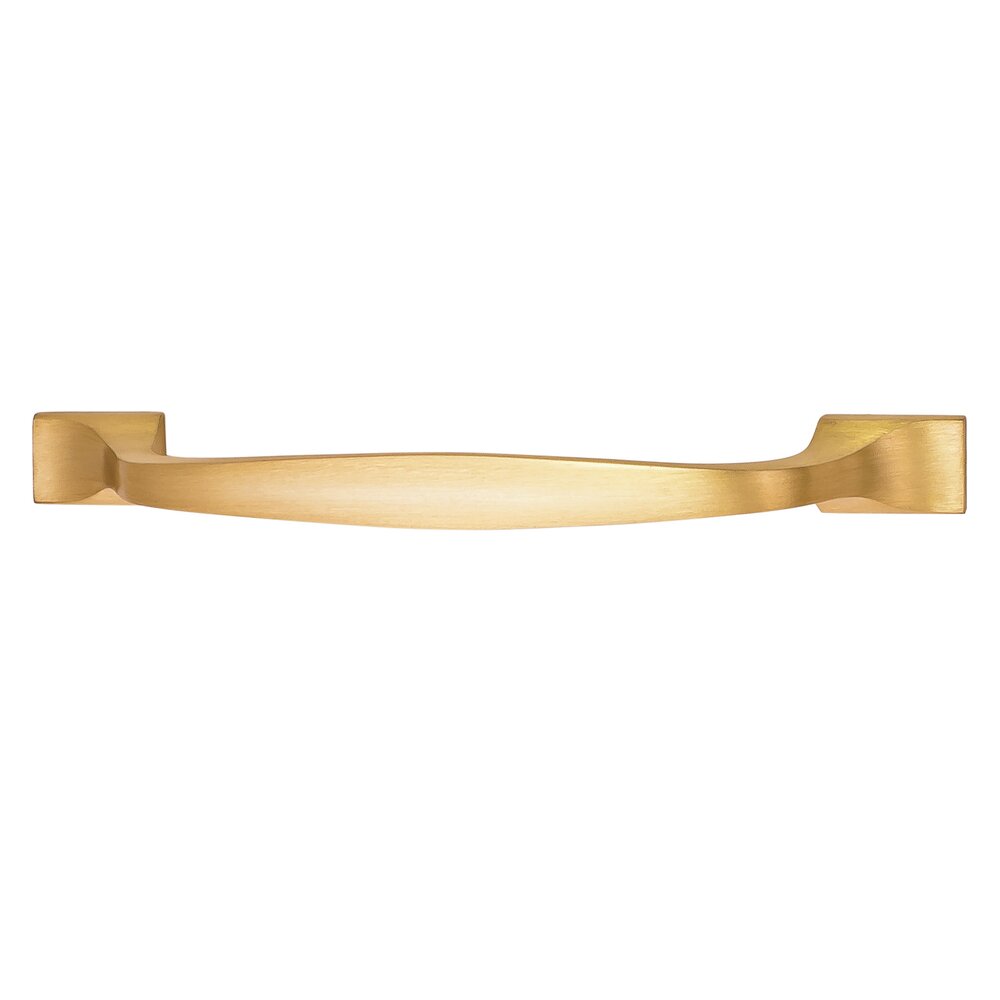 Hafele 5-1/16" Centers Pull in Satin/Brushed Brass