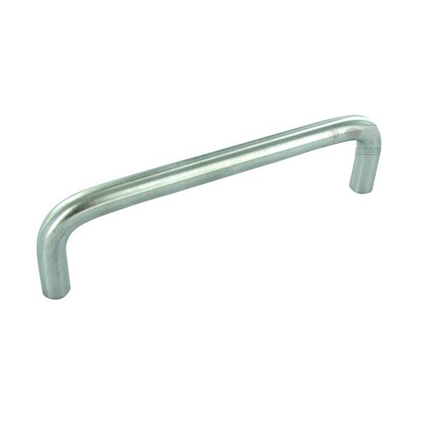 Hafele Solid Brass Wire Pull 4" Centers Pull in Satin Chrome