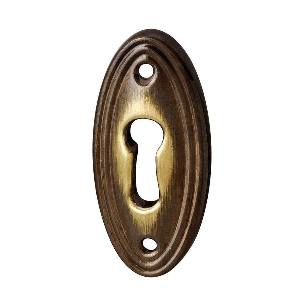 Hafele 1 7/8" x 7/8" Oval Key Hole in Bronzed and Brushed