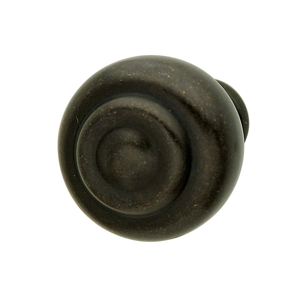 Hafele 1 1/4" Diameter Knob in Oil Rubbed Bronze Steel
