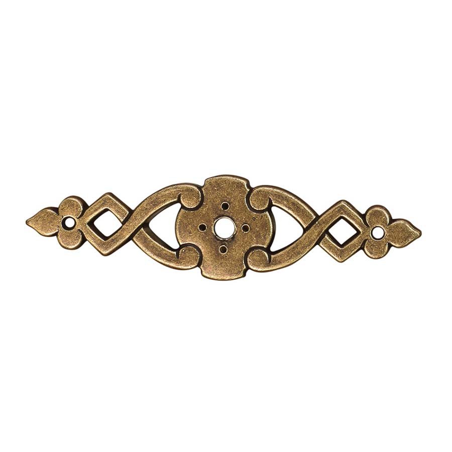 Hafele 2 1/2" Centers Backplate in Antique Bronzed