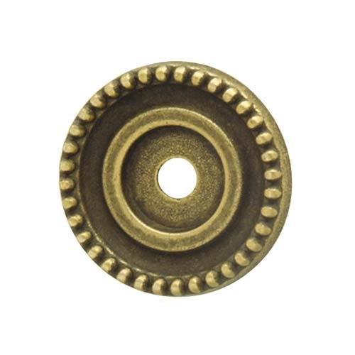 Hafele 1 1/8" Diameter Backplate in Rustic Brass