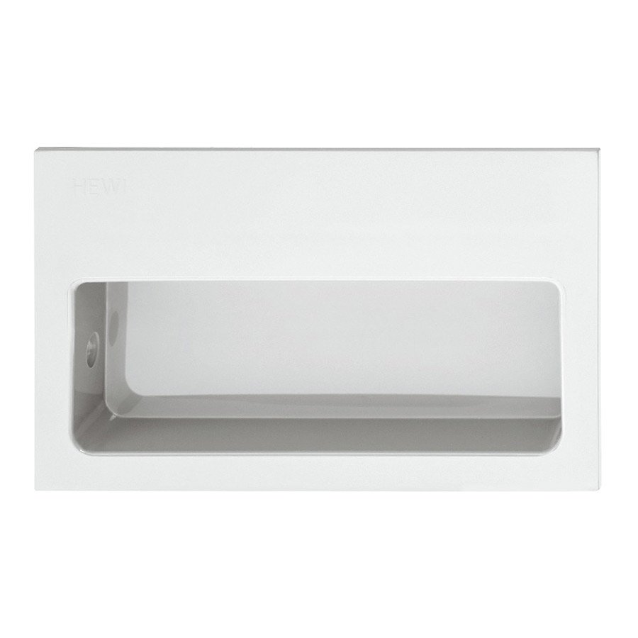 Hafele Mortise 3 1/2" Recessed Pull in White