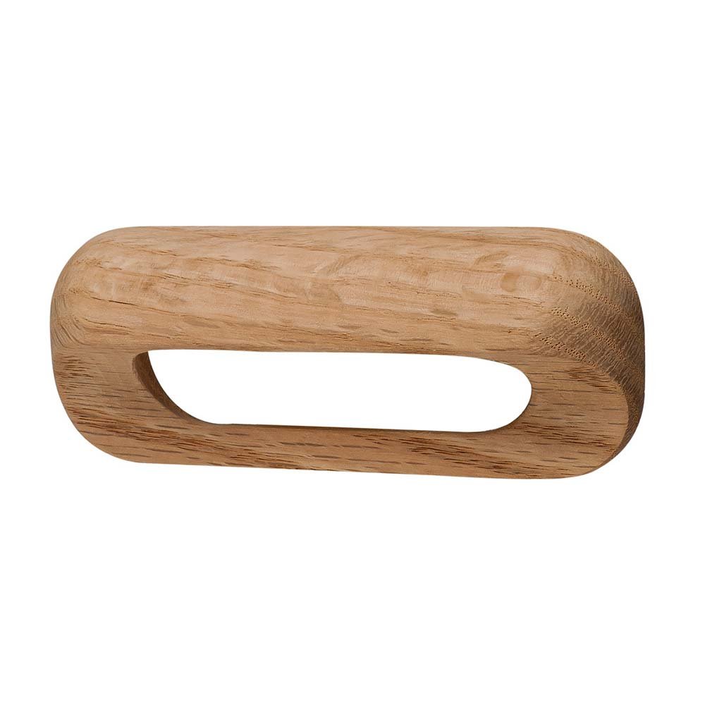 Hafele Surface Pull 3 3/4" Centers Pull in Red Oak