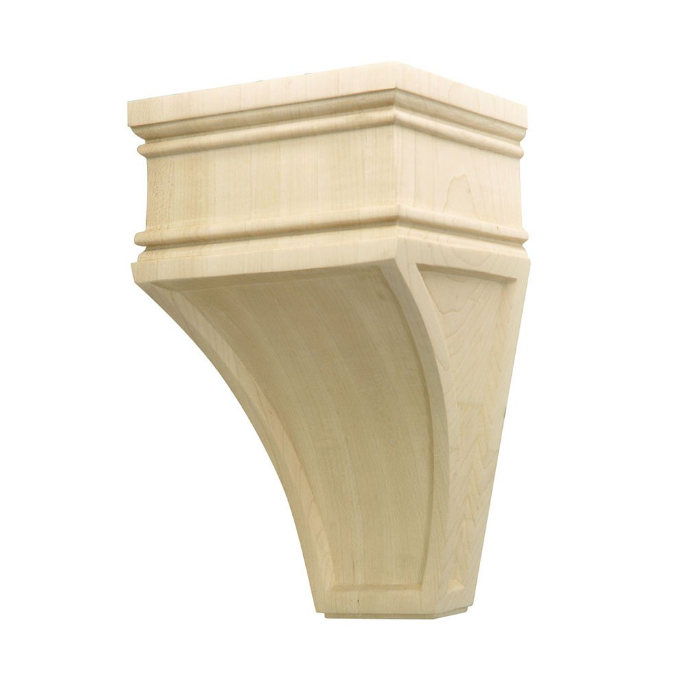 Hafele 9" Tall Hand Carved Wooden Corbel in Maple