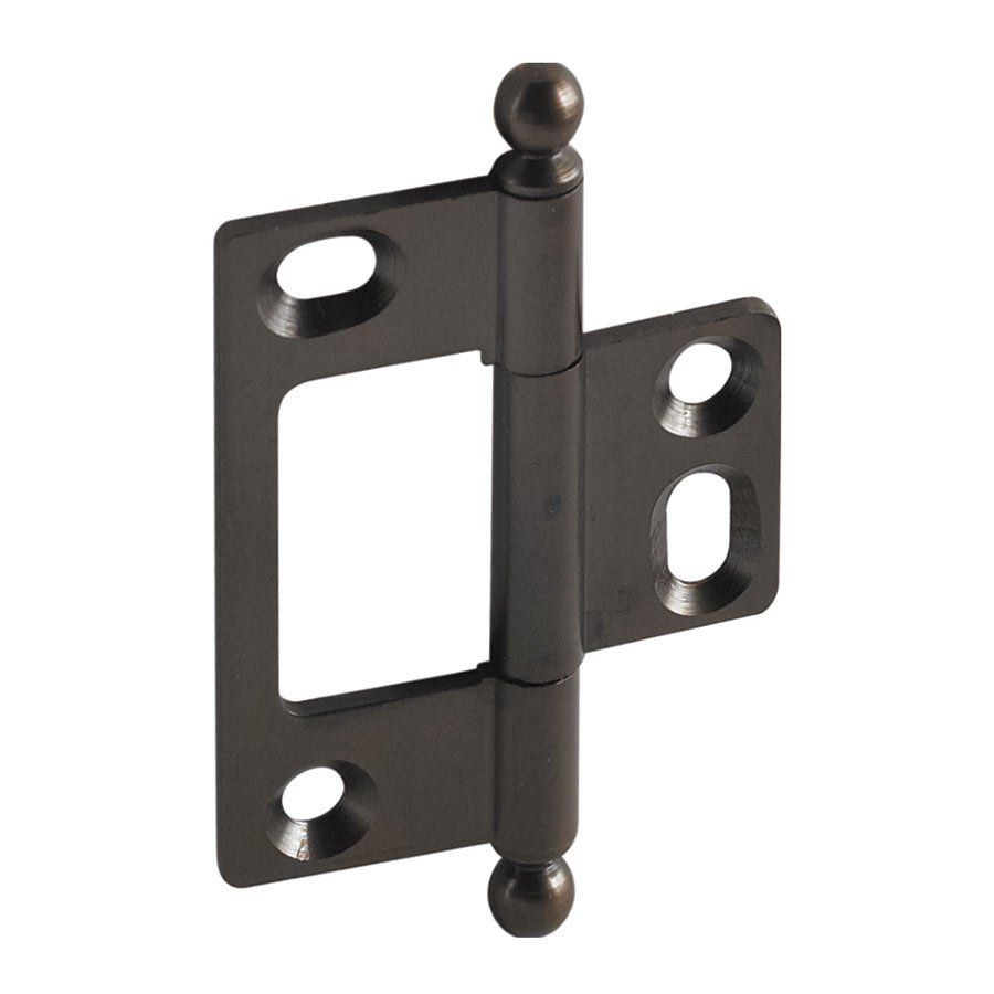 Hafele Non-Mortised Decorative Butt Hinge with Ball Finial in Oil Rubbed Bronze