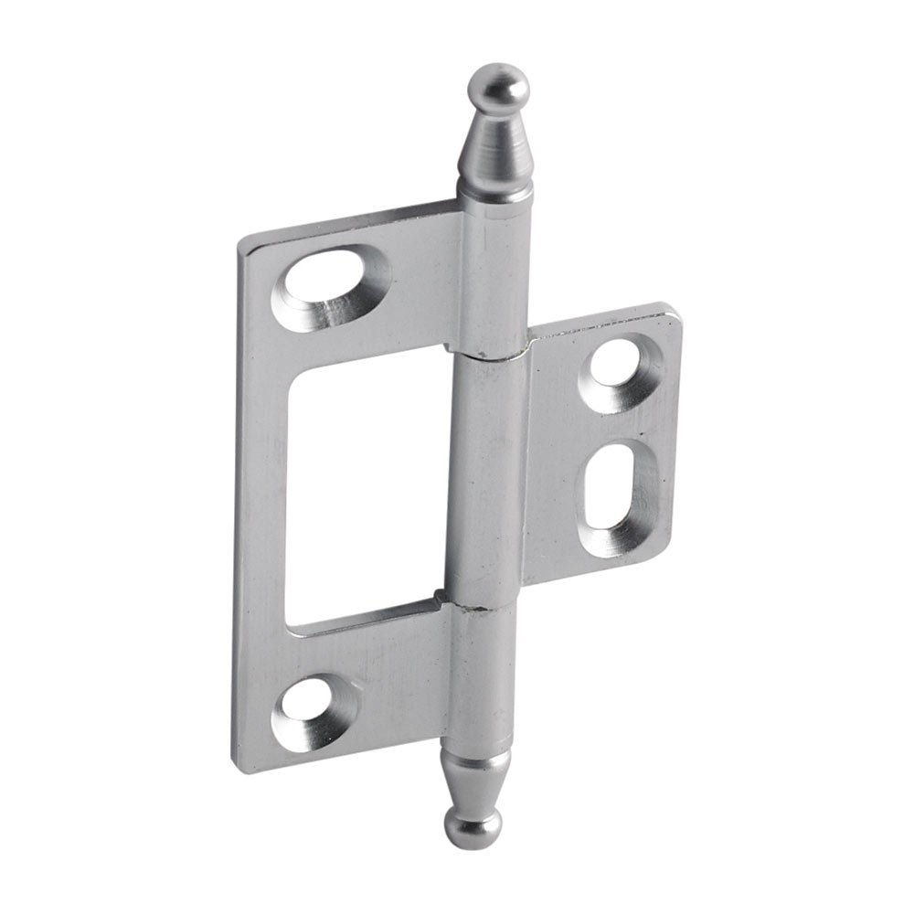 Hafele Non-Mortised Decorative Butt Hinge with Minaret Finial in Satin Chrome