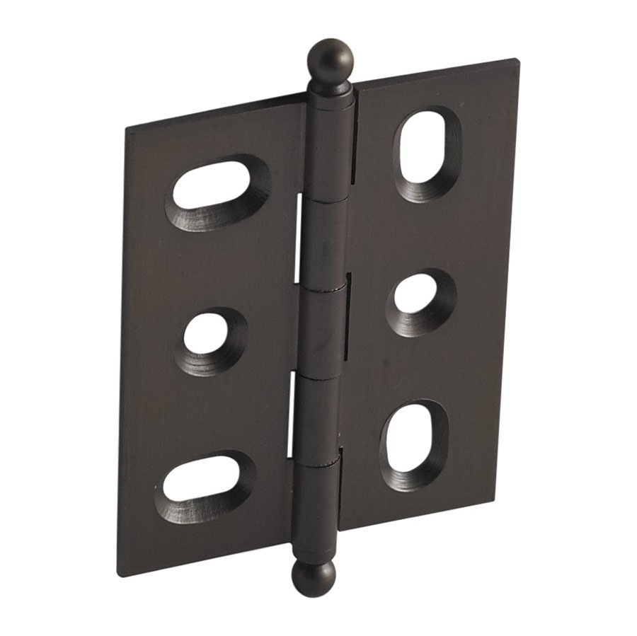 Hafele Mortised Decorative Butt Hinge with Ball Finial in Oil Rubbed Bronze