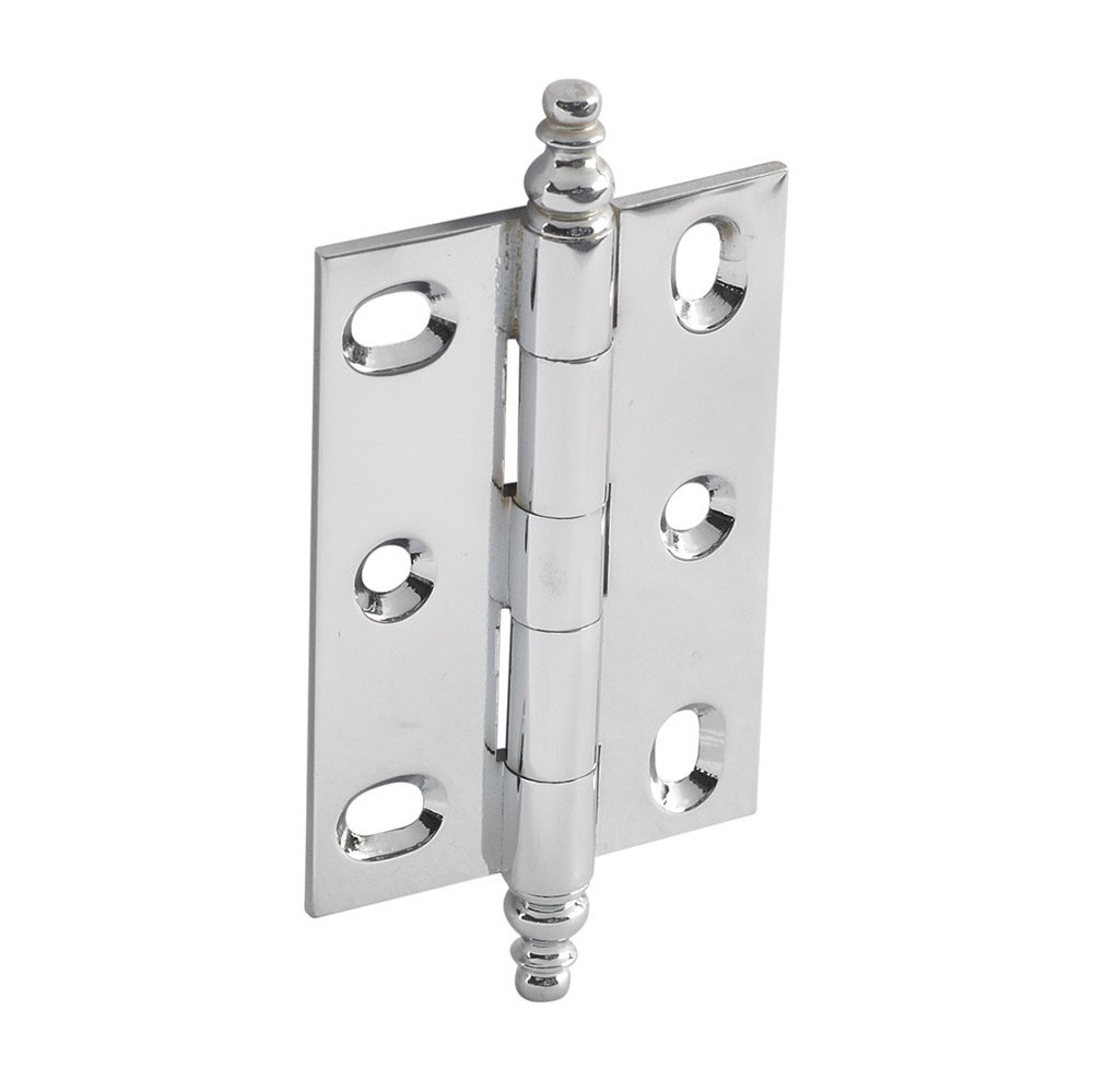 Hafele Mortised Decorative Butt Hinge with Minaret Finial in Polished Chrome