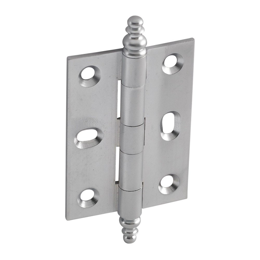 Hafele Mortised Decorative Butt Hinge with Minaret Finial in Satin Chrome