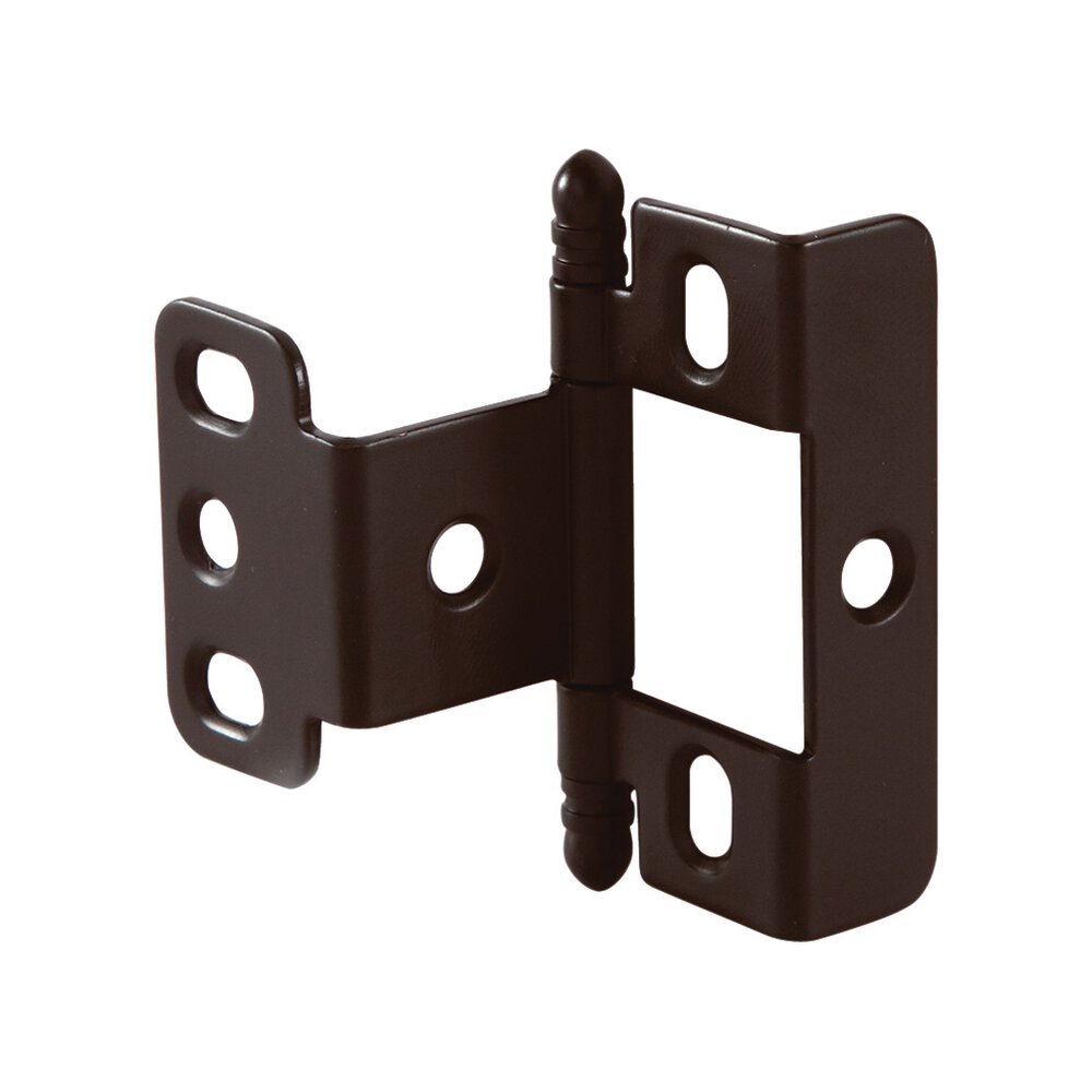 Hafele Full Wrap Non-Mortise Decorative Butt Hinge with Ball Finial in Dark Oil Rubbed Bronze