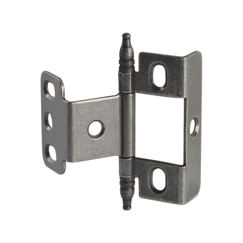 Hafele Full Wrap Non-Mortise Decorative Butt Hinge with Minaret Finial in Pewter