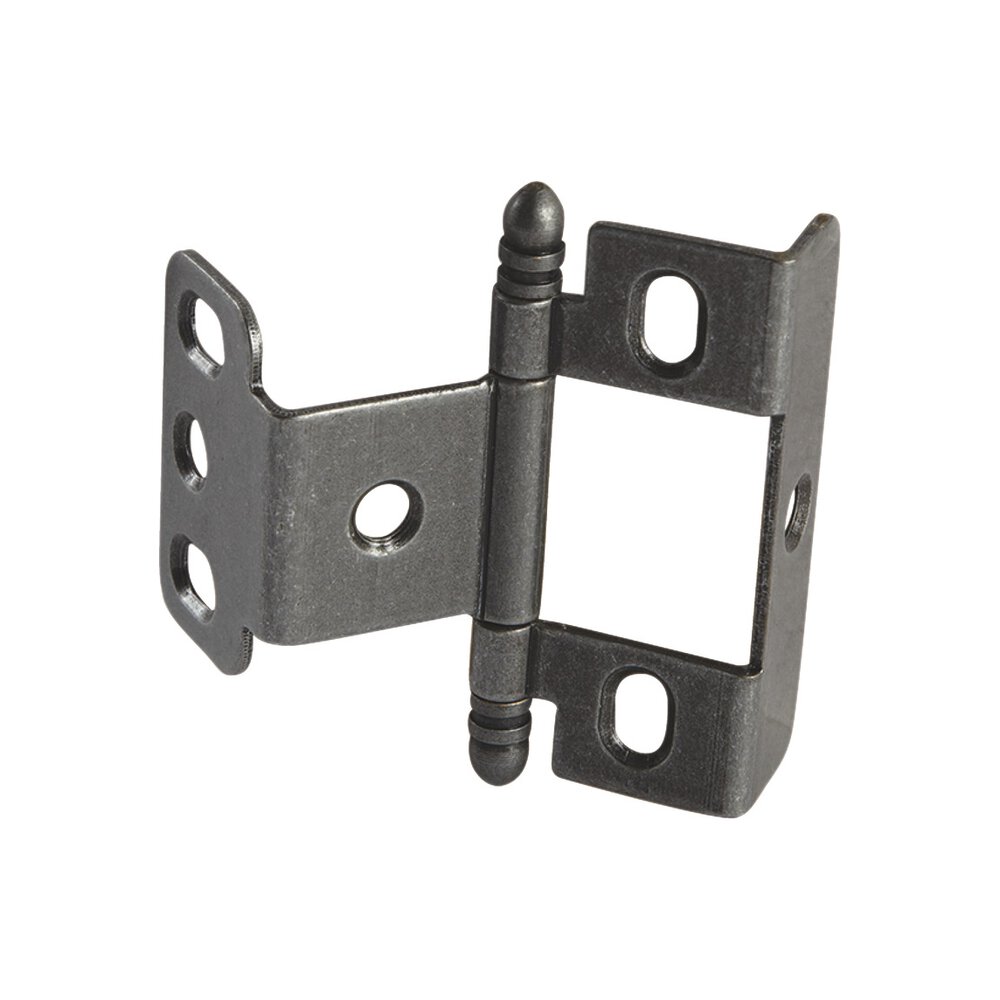 Hafele Full Wrap Non-Mortise Decorative Butt Hinge with Ball Finial in Pewter
