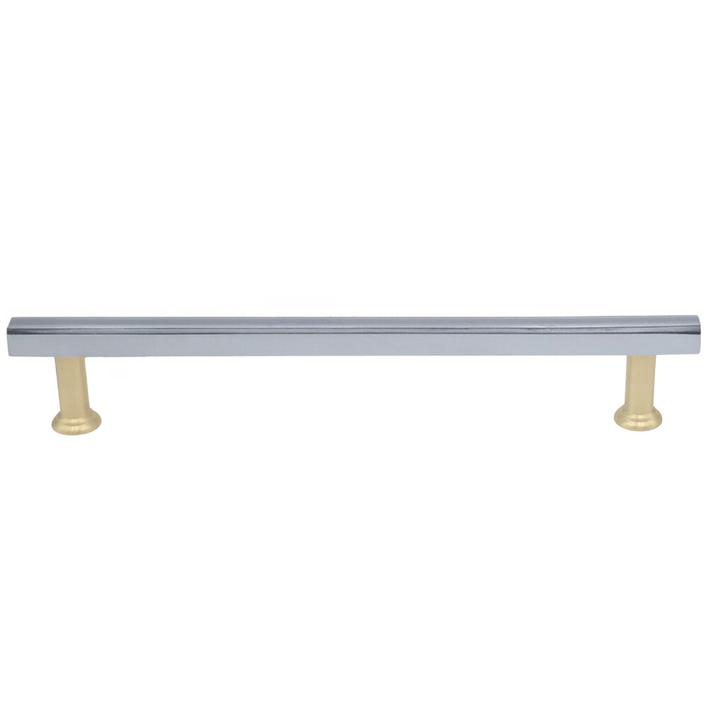 Hapny Hardware 12" (305mm) Centers Appliance Pull in Polished Chrome and Satin Brass