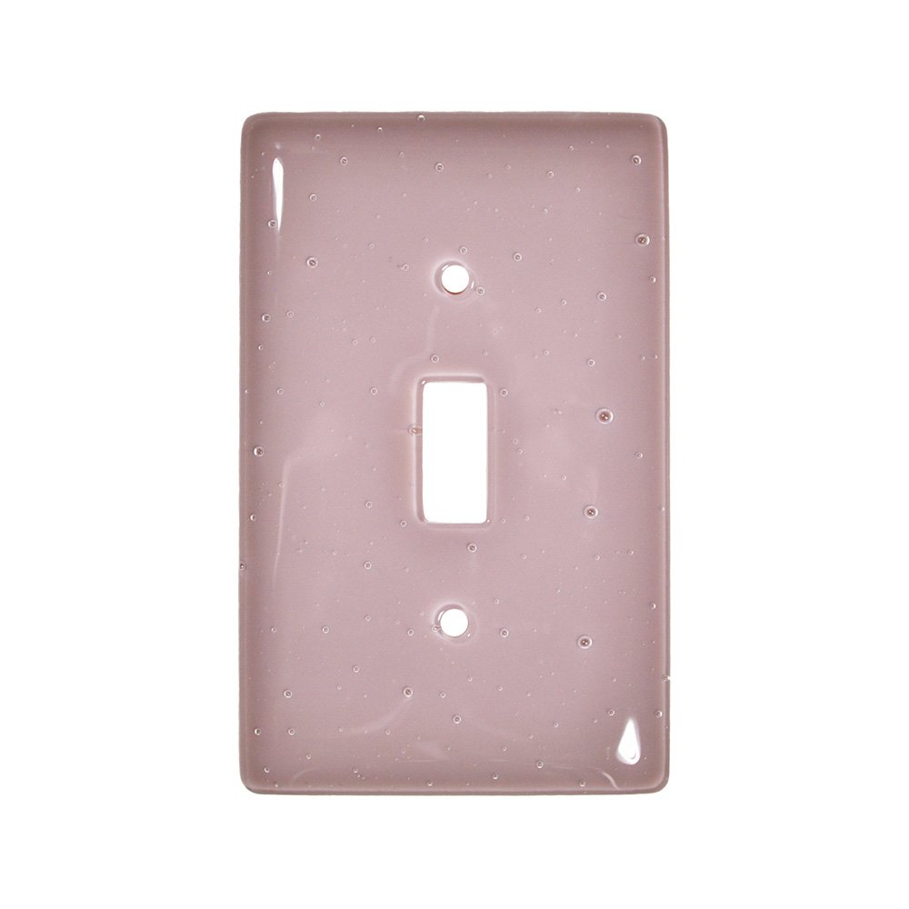 Hot Knobs Single Toggle Glass Switchplate in Dusty Lilac