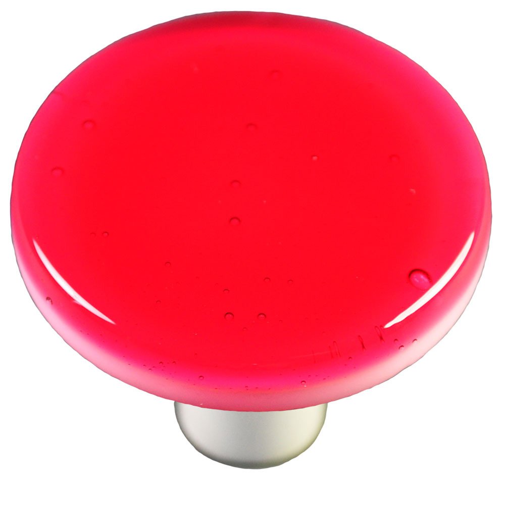 Hot Knobs 1 1/2" Diameter Knob in Light Pink with Aluminum base