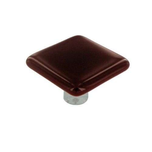 Hot Knobs 1 1/2" Knob in Garnet Red with Aluminum base