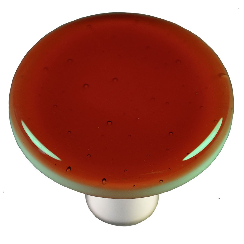 Hot Knobs 1 1/2" Diameter Knob in Sunset Coral with Black base