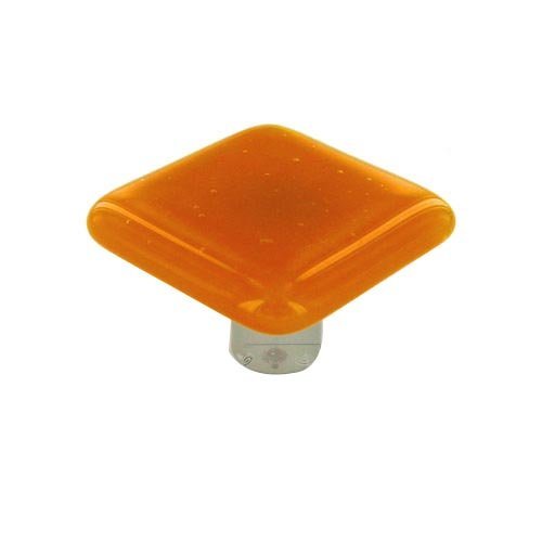 Hot Knobs 1 1/2" Knob in Pumpkin with Aluminum base