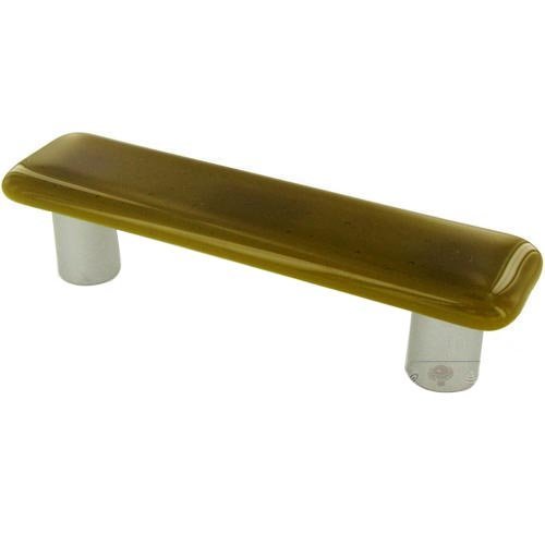 Hot Knobs 3" Centers Handle in Chartreuse Knob with Aluminum base