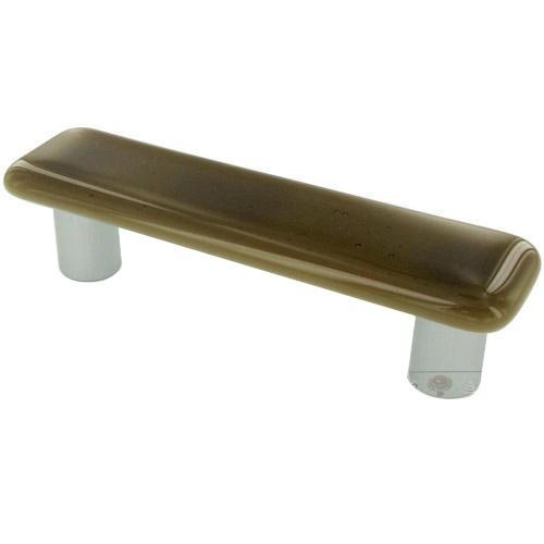 Hot Knobs 3" Centers Handle in Light Bronze with Aluminum base