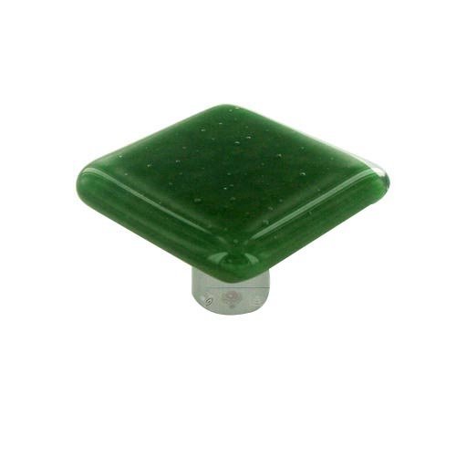 Hot Knobs 1 1/2" Knob in Dark Forest Green with Aluminum base