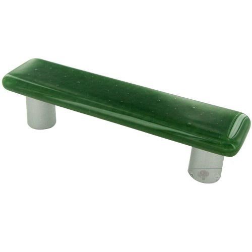 Hot Knobs 3" Centers Handle in Dark Forest Green with Black base