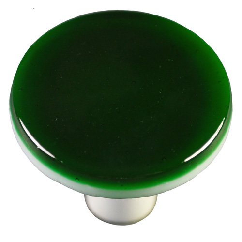 Hot Knobs 1 1/2" Diameter Knob in Kelly Green with Black base