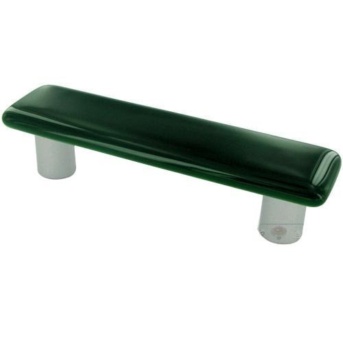 Hot Knobs 3" Centers Handle in Kelly Green with Aluminum base