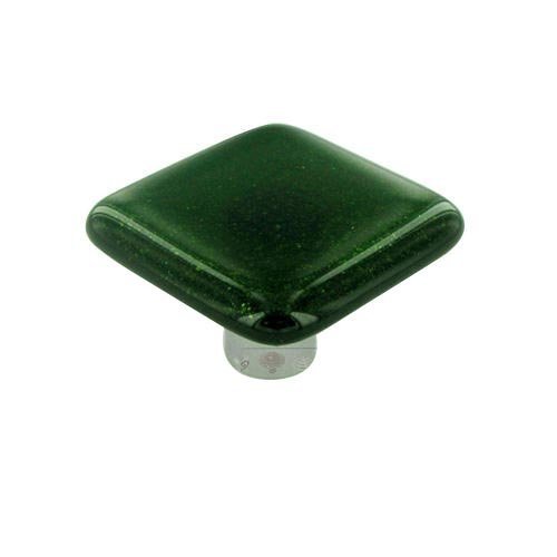 Hot Knobs 1 1/2" Knob in Light Metallic Green with Aluminum base