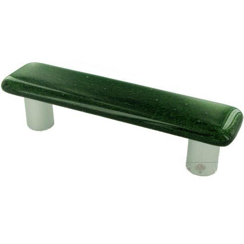 Hot Knobs 3" Centers Handle in Light Metallic Green with Black base