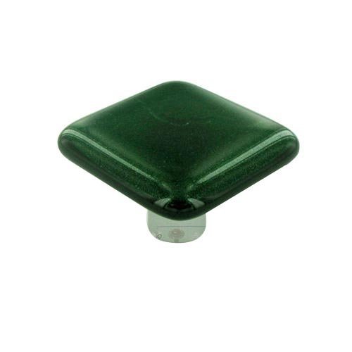 Hot Knobs 1 1/2" Knob in Metallic Green with Aluminum base