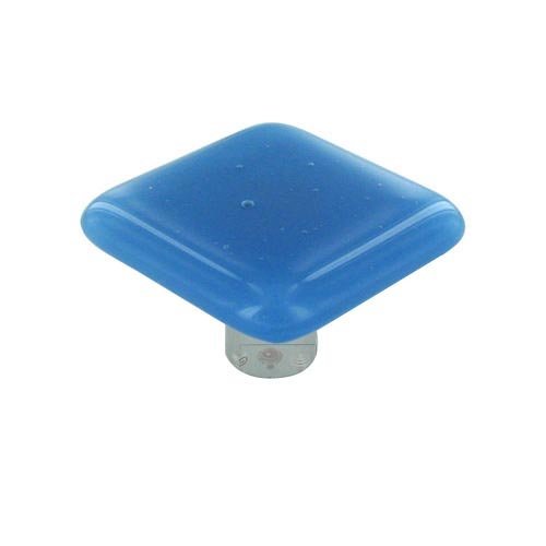 Hot Knobs 1 1/2" Knob in Egyptian Blue with Aluminum base