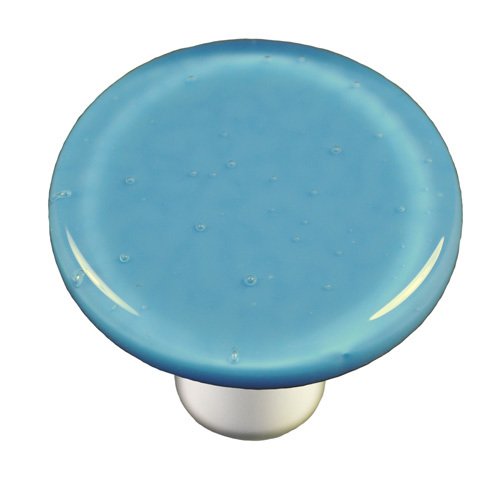 Hot Knobs 1 1/2" Diameter Knob in Egyptian Blue with Aluminum base