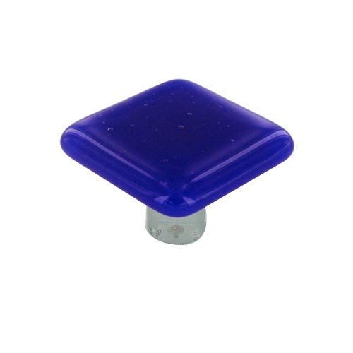 Hot Knobs 1 1/2" Knob in Deep Cobalt Blue with Aluminum base