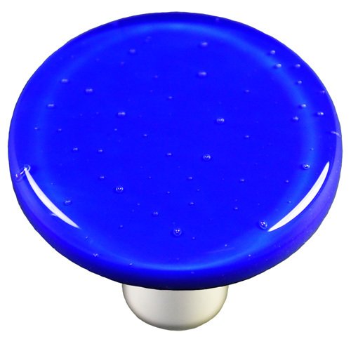 Hot Knobs 1 1/2" Diameter Knob in Deep Cobalt Blue with Black base