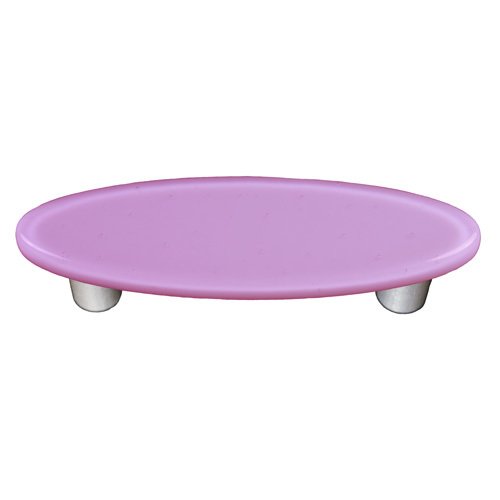 Hot Knobs 3" Centers Oval Handle in Neo-Lavender with Aluminum base