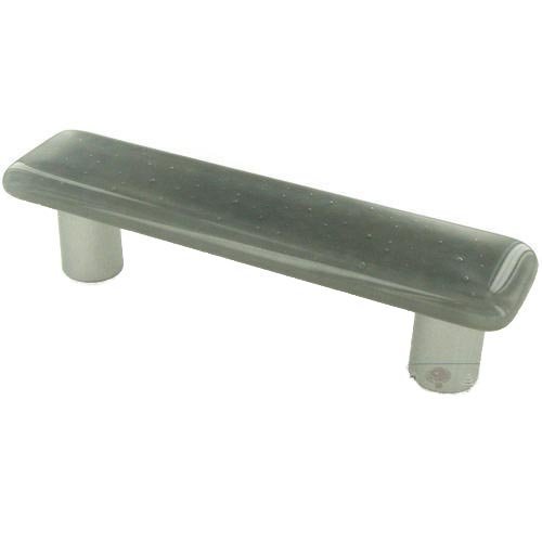 Hot Knobs 3" Centers Handle in Deco Gray with Aluminum base