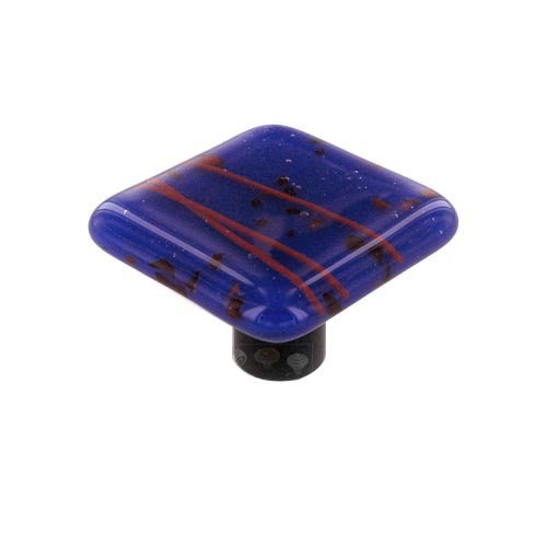 Hot Knobs 1 1/2" Knob in Red & Cobalt Blue with Aluminum base