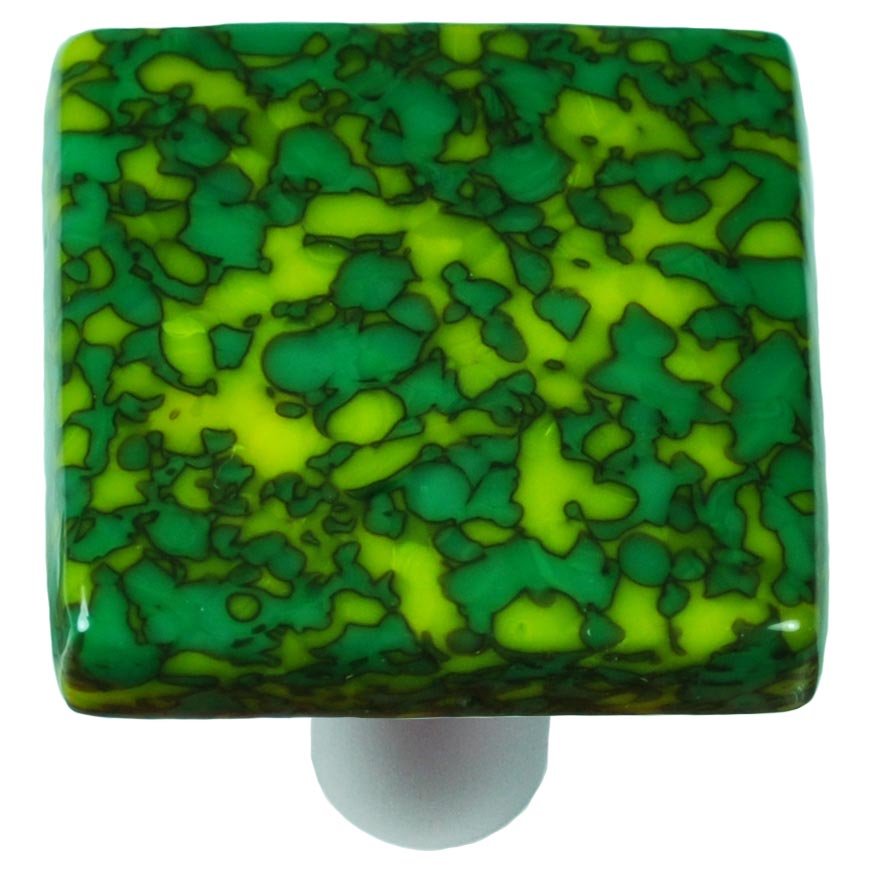 Hot Knobs 1 1/2" Knob in Sunflower Yellow & Jade Green with Aluminum base