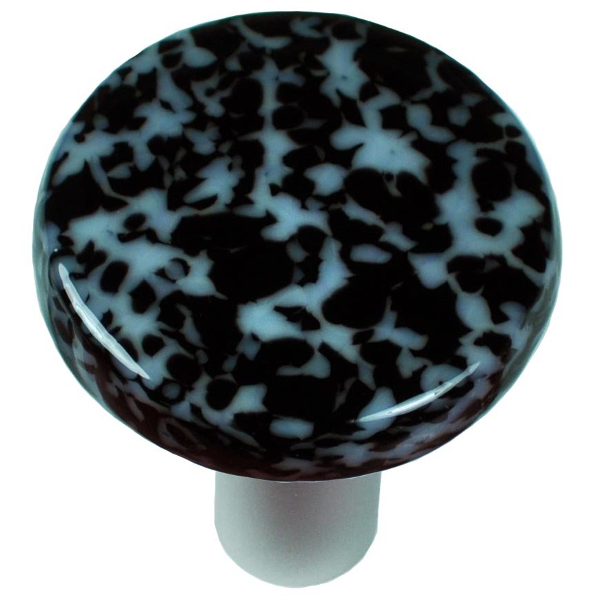 Hot Knobs 1 1/2" Diameter Knob in Black & White with Black base