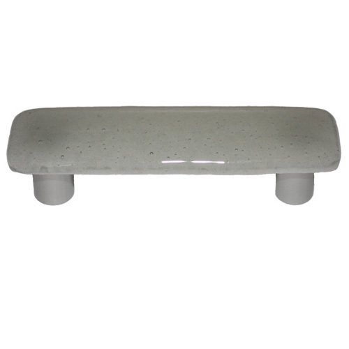Hot Knobs 3" Centers Handle in Gray Tint with Aluminum base