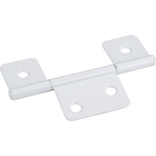 Hardware Resources 3-1/2" Three Leaf Non Mortise Hinge in White