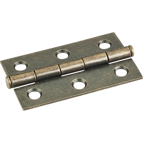 Hardware Resources 2-1/2" x 1-1/2" Swaged Butt Hinge in Brushed Antique Brass