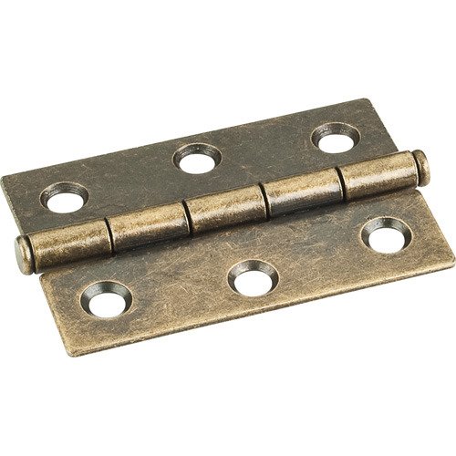 Hardware Resources 2-1/2" x 1-11/16" Butt Hinge in Brushed Antique Brass