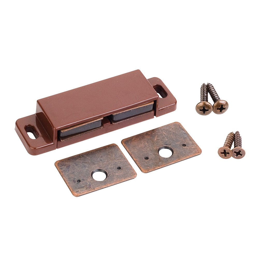 Hardware Resources Double Magnetic Catch Kit in Brown