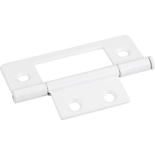 Hardware Resources 4 Hole 3" Loose Pin Non-mortise Hinge in Bright White