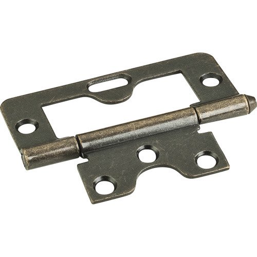 Hardware Resources 3" Swaged Loose Pin Non-mortise Hinge in Brushed Antique Brass