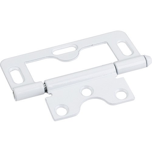 Hardware Resources 3" Loose Pin Swaged Hinge Non Mortise with 3 Slots in White
