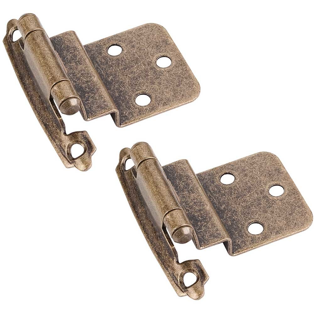 Hardware Resources 3/8" Inset Hng-burn in Burnished Brass (PAIR)